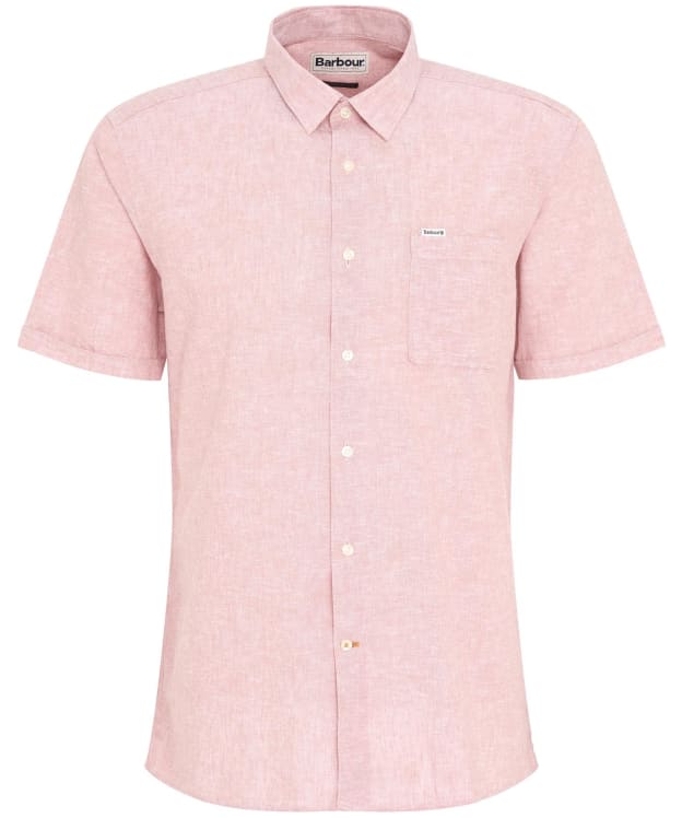 Men's Barbour Nelson S/S Summer Shirt - Pink Clay