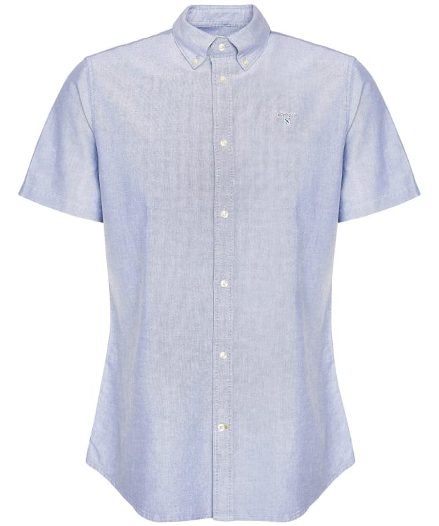 Men's Barbour Oxtown Short Sleeve Tailored Shirt - Dark Denim