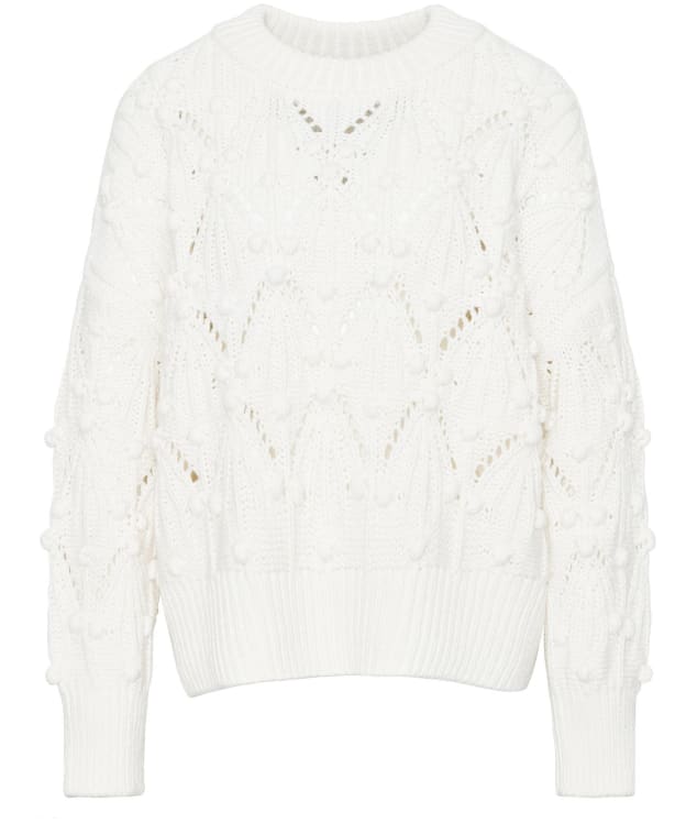 Women's Barbour Glamis Chunky Knitted Jumper - White