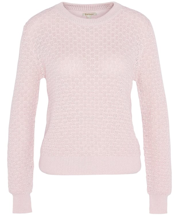 Women's Barbour Angelonia Knitted Crew Neck Jumper - Mousse Pink