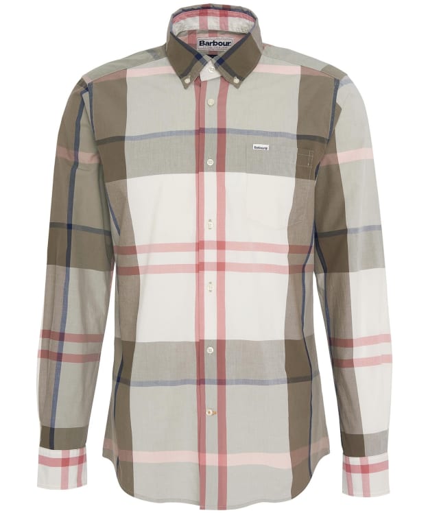 Men's Barbour Harris Tailored Shirt - Glenmore Olive Tartan