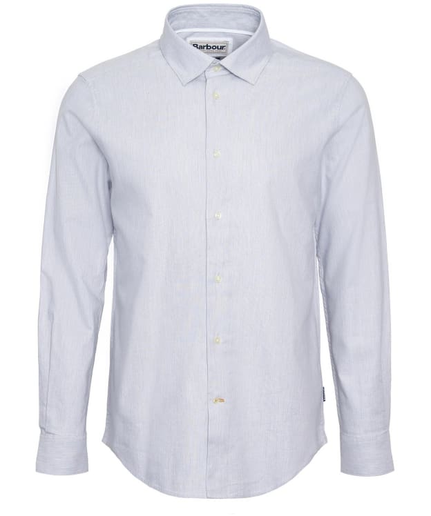 Men's Barbour Walkhill Long Sleeve Tailored Fit Shirt - Light Grey Marl