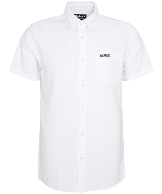 Men's Barbour International Kinetic Short Sleeve Shirt - White