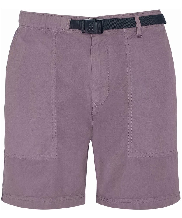 Men's Barbour Grindle Canvas Twill Shorts - Purple Slate