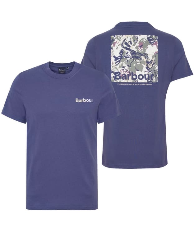 Men's Barbour Hindle Graphic Short Sleeve Cotton T-Shirt - Oceana