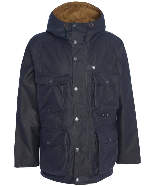 Men's Barbour Tarn Utility Waxed Cotton Jacket - Navy