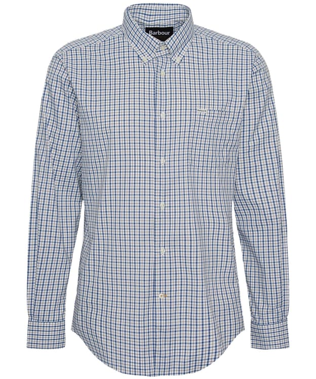 Men's Barbour Teesdale Long Sleeve Performance Shirt - Navy