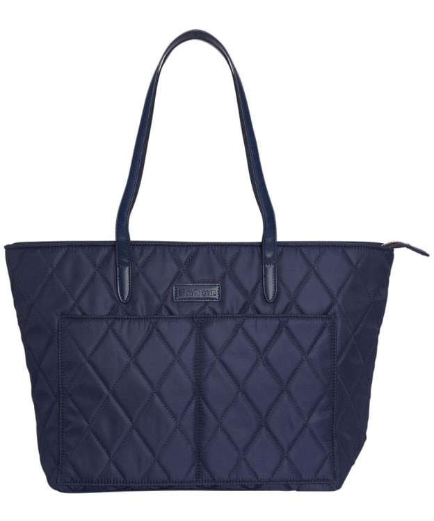 Women's Barbour Quilted Tote Bag - Navy