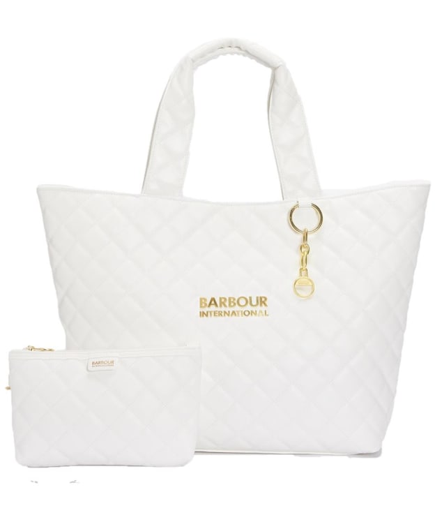 Women's Barbour International Battersea Tote Bag - White