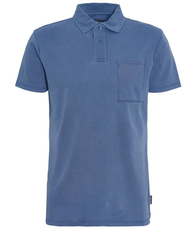 Men's Barbour Worsley Short Sleeve Cotton Polo Shirt - Oceana