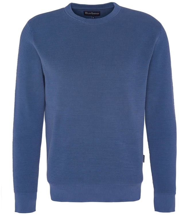 Men's Barbour Cartington Knitted Crew Neck Jumper - Oceana