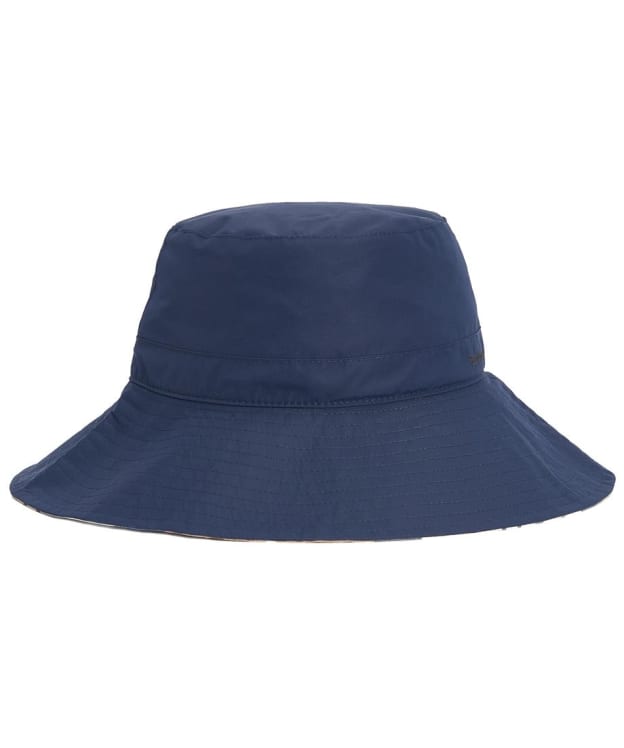 Women's Barbour Annie Lightweight, Showerproof Bucket Hat - Navy / Hessian
