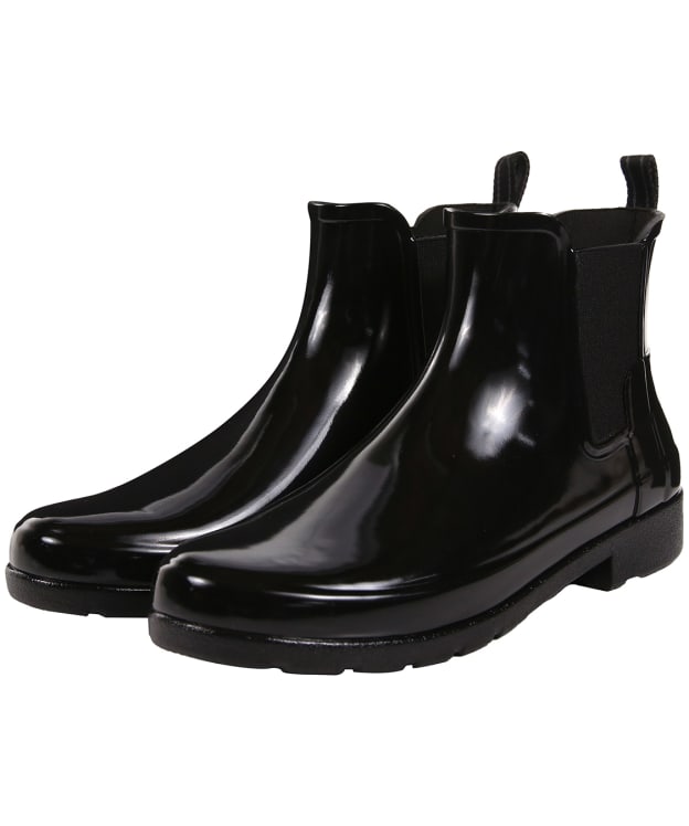 Women's Hunter Refined Chelsea Gloss Boot - Black