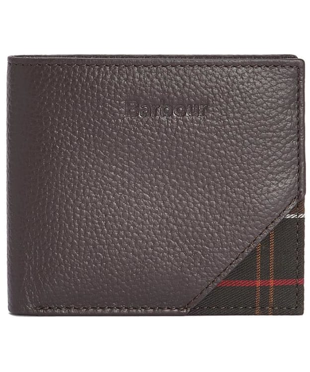 Men's Barbour Tarbert Leather Wallet - Chocolate Brown