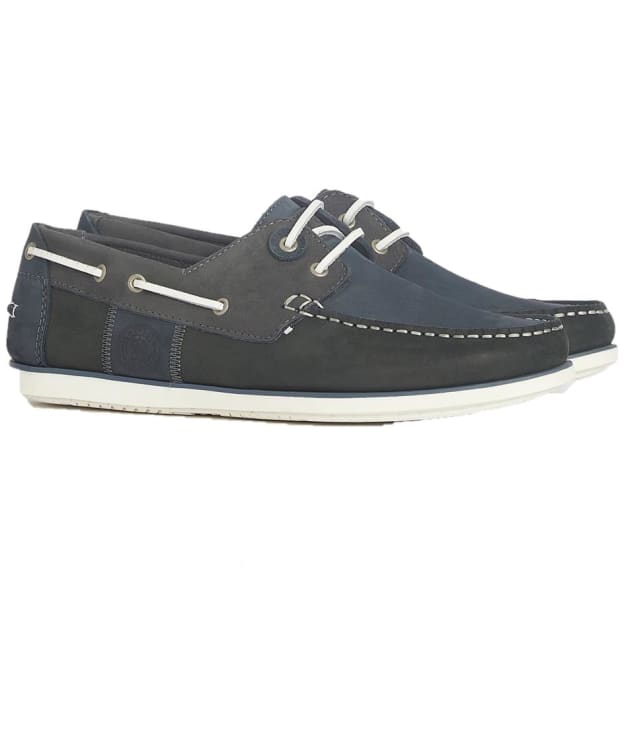 Men's Barbour Wake Boat Shoe - Blue / Grey