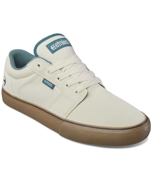 Men's Etnies Barge LS Vulcanised Skate Shoe - White / Blue / Gum