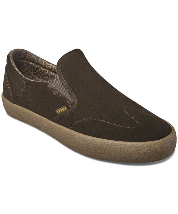 Men's Etnies Marana Slip On x Dystopia Suede Skate Shoes - Brown / Gum