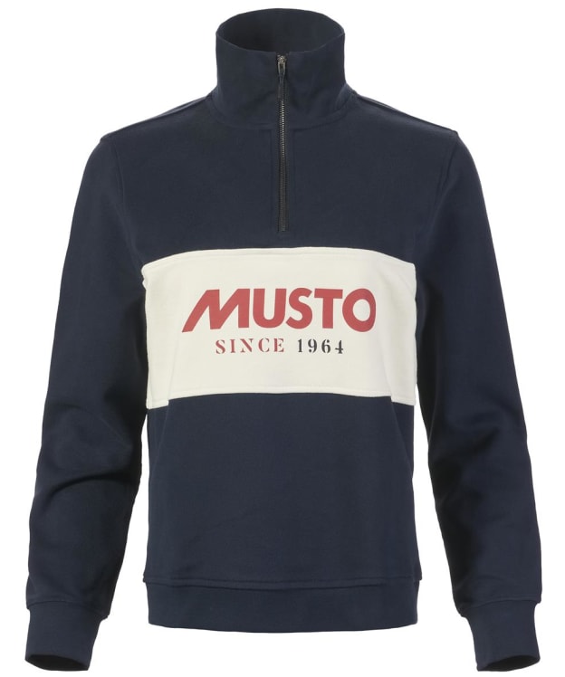 Women’s Musto Classic Cotton 1/2 Zip Sweater - Navy
