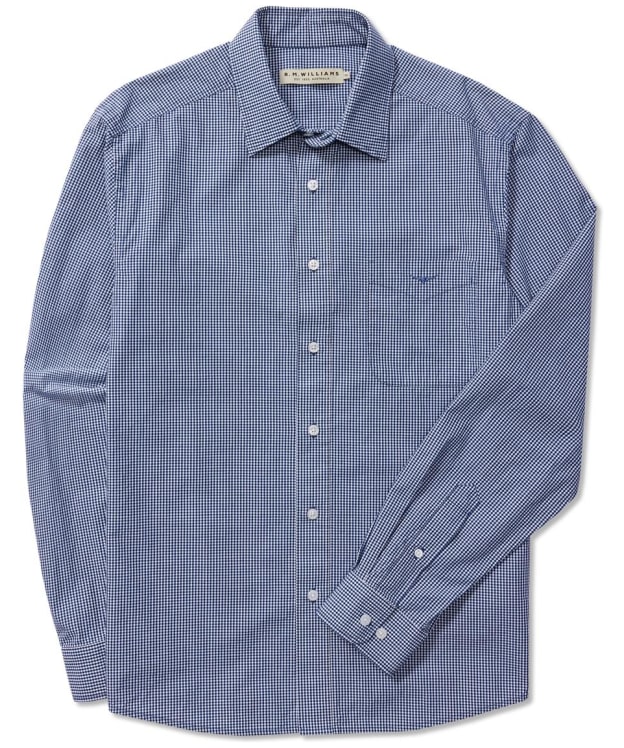 Men's R.M. Williams Organic Cotton Classic Shirt - Regular Fit - Navy / White