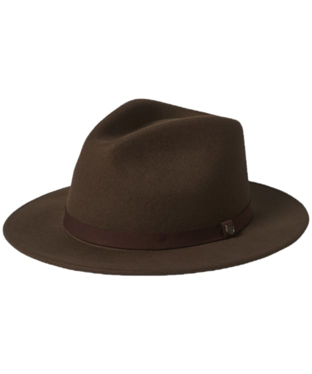 Brixton Messer Packable Fedora - Dark Earth