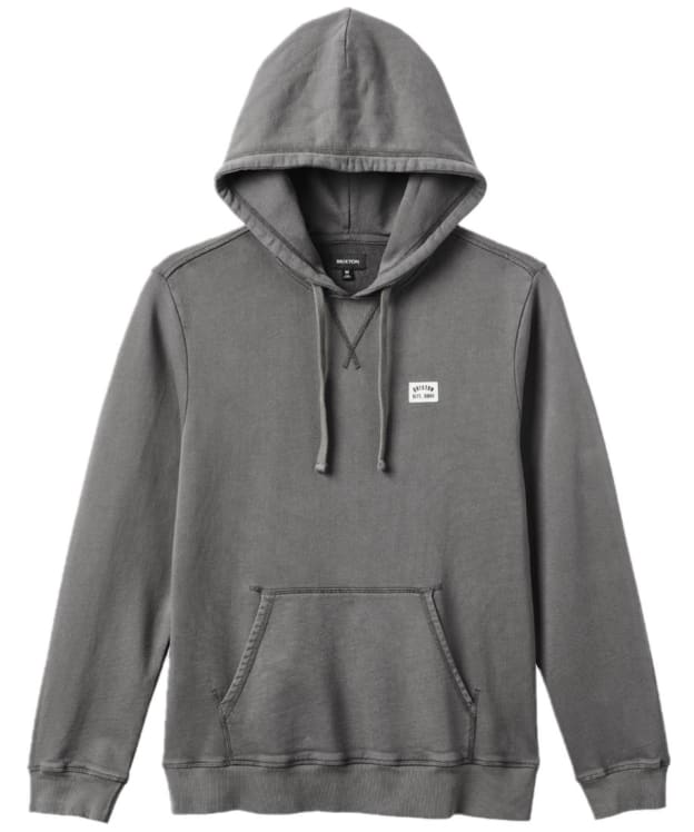 Men's Brixton Vintage Reserve Crew Neck Hoodie - Charcoal Sol Wash