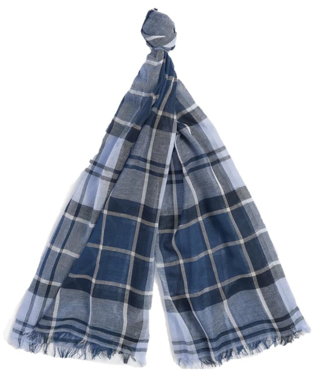 Barbour Welton Tartan Scarf - Berwick Blue Tartan