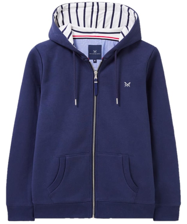 Women’s Crew Clothing Zip Through Hoodie - Navy