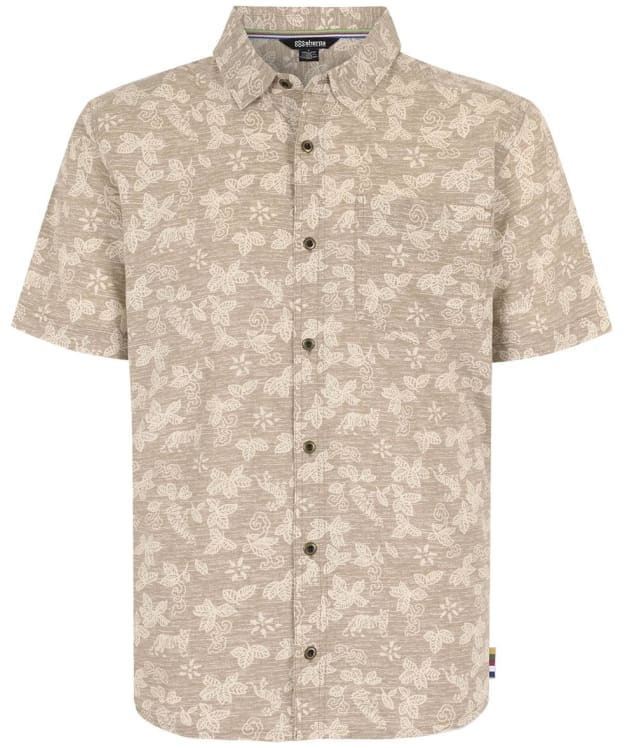 Men’s Sherpa Adventure Gear Tiger Floral Short Sleeved Shirt - Bardiya Sand