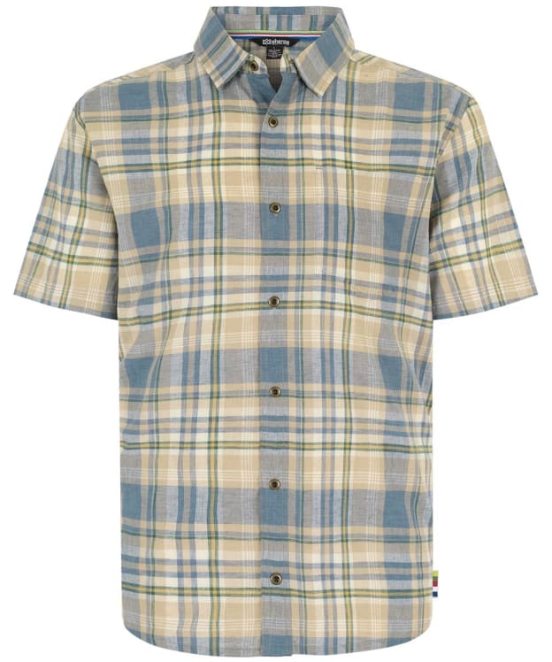 Men’s Sherpa Adventure Gear Hosh Plaid Short Sleeved Shirt - Bardiya Sand