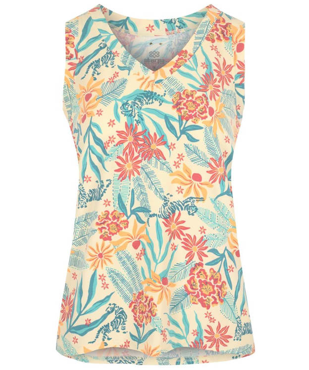 Women’s Sherpa Adventure Gear Neha V-Neck Tank Top - Peetho Tiger Floral