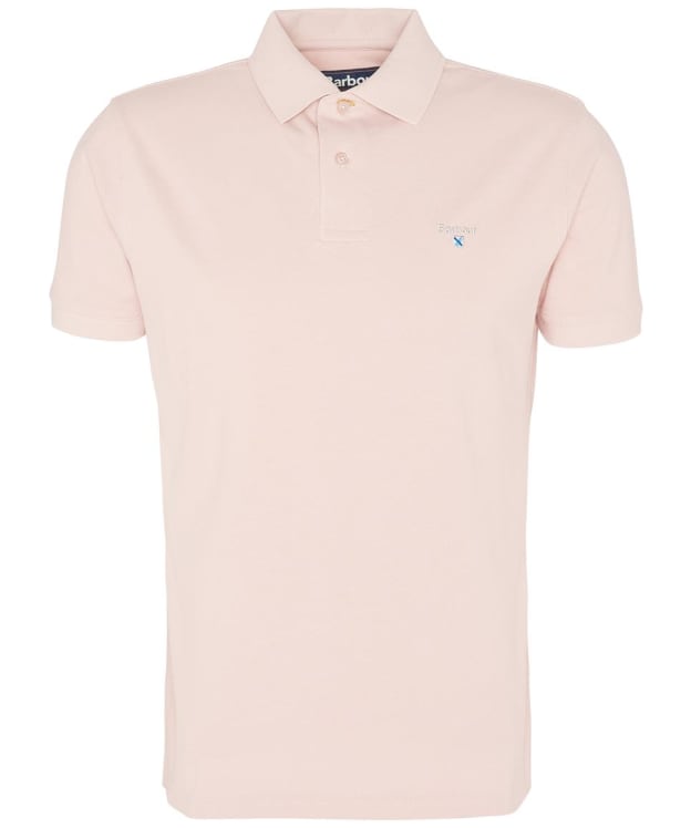Men's Barbour Sports Polo 215G - Pink Mist