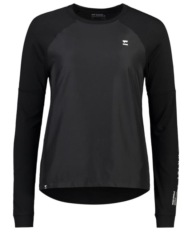 Women's Mons Royale Tarn Merino Shift Windbreaker Bike Jersey - Black