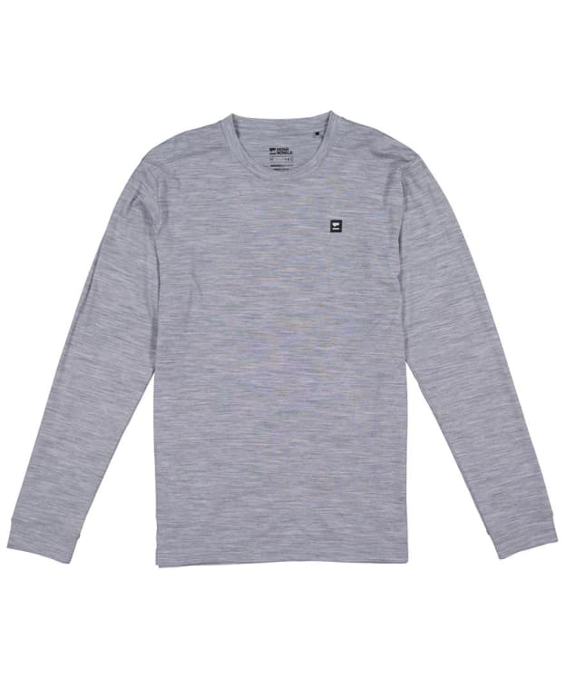 Men's Mons Royale Icon Merino Air-Con Long Sleeve Top - Grey Heather