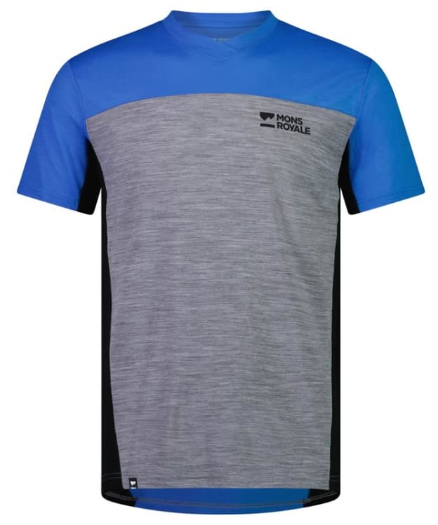 Men's Mons Royale Redwood Enduro VT Mountain Biking Jersey - Blue Gravel