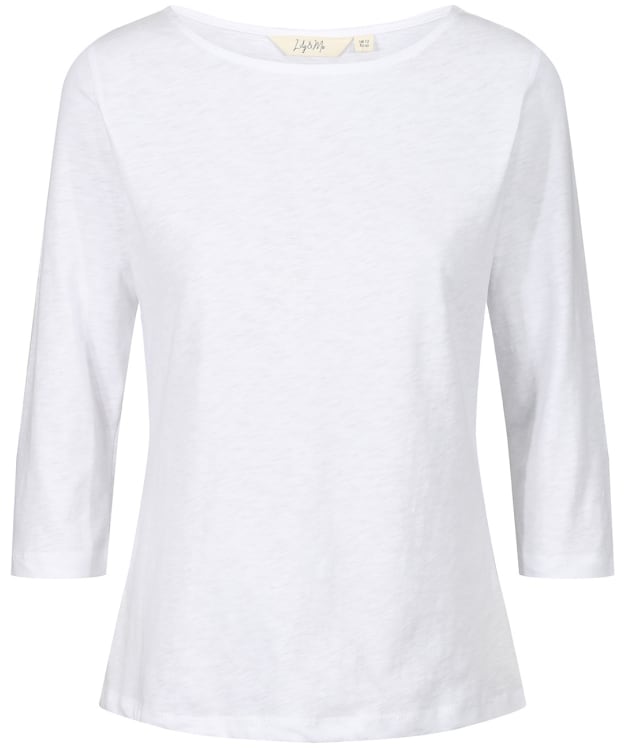 Women's Lily & Me Monica 3/4 Sleeve Top - White