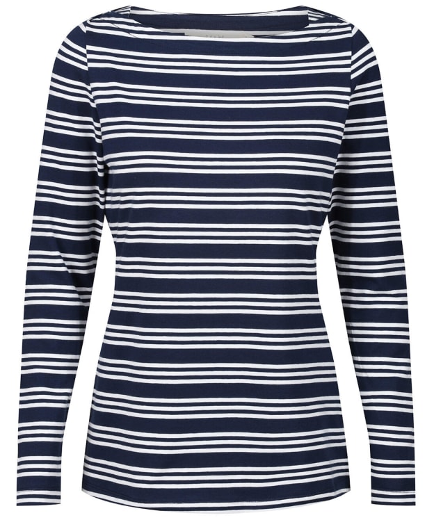 Women's Lily & Me Cleeve Long Sleeve Top - Navy / Ecru
