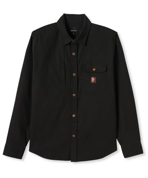 Men's Brixton Builders Overshirt - Washed Black