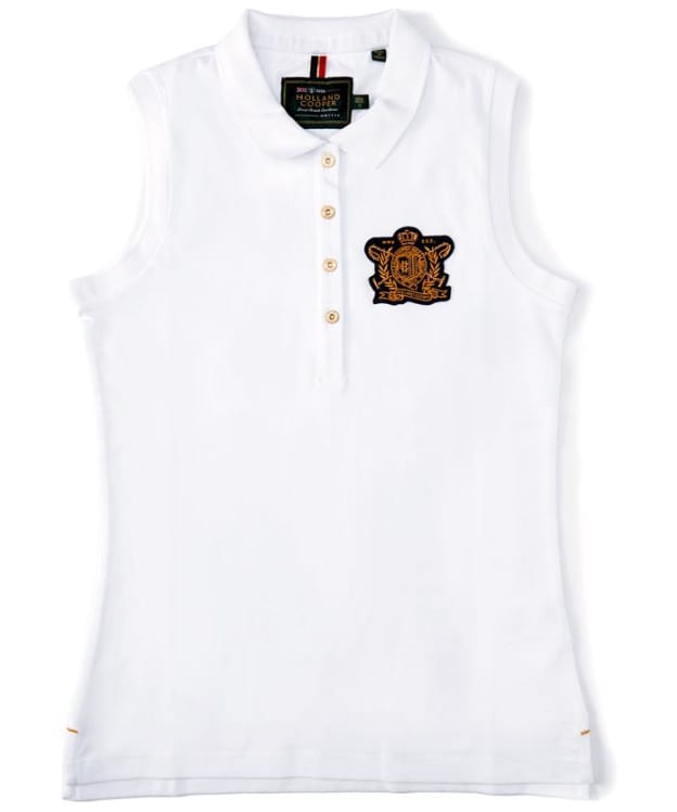 Women’s Holland Cooper Sleeveless Polo - White