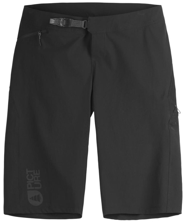 Men's Picture's Vellir Longer Length Stretch Mountain Bike Shorts - Black