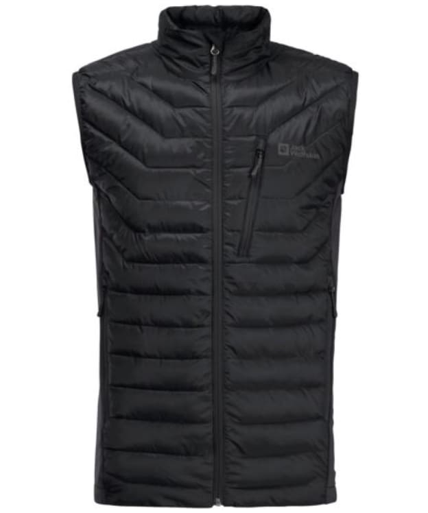 Men's Jack Wolfskin Routeburn Pro Insulated Hiking Vest - Black