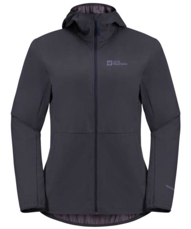 Women's Jack Wolfskin Feldberg Hoody Softshell Jacket - Graphite