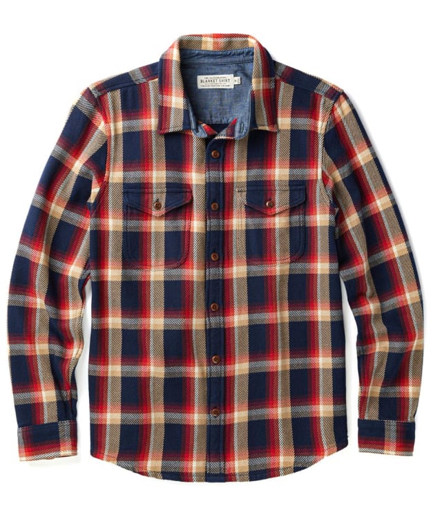 Men's Outerknown Blanket Shirt - Marine Nostalgic Plaid