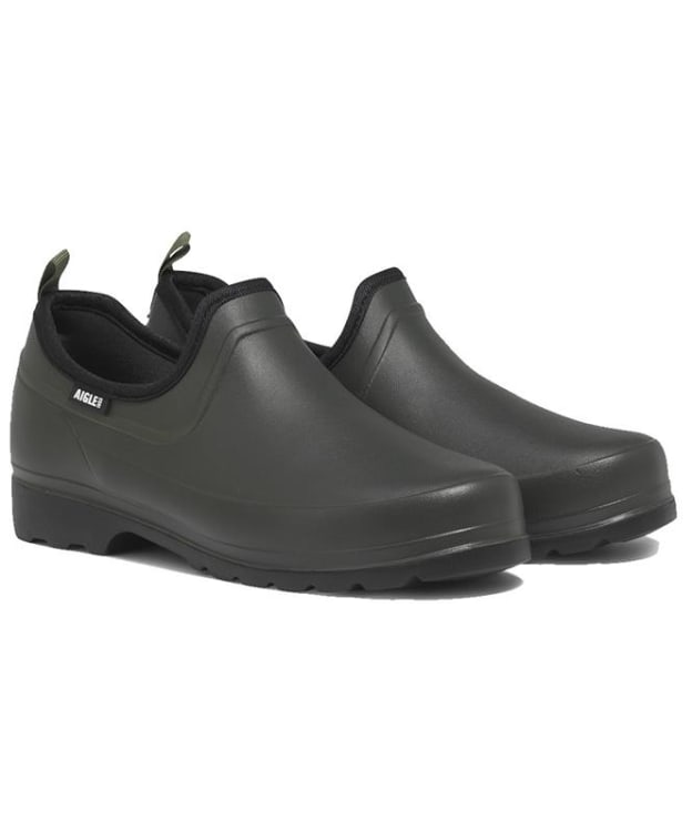 Men's Aigle Taden 2 Plus Ultra-Light Closed Clogs - Khaki / Noir