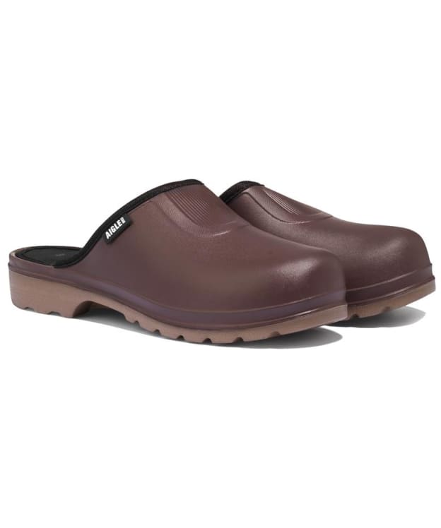 Women's Aigle Taden 2 Ultra-Light Rubber Clogs - Sureau / Miel
