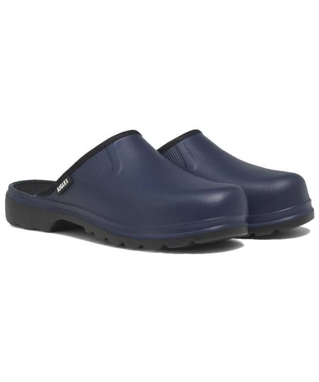 Men's Aigle Taden 2 Ultra-Light Rubber Clogs - Klein / Dark Navy