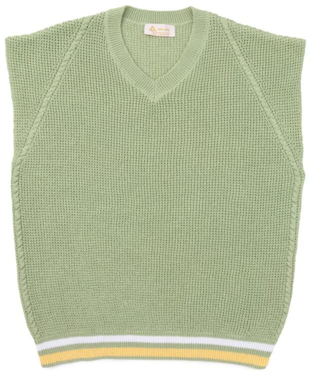 Hay Life Oversized Knitted Tank Top - Light Green