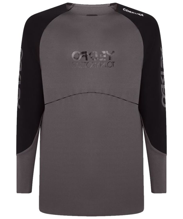 Men's Oakley Maven Scrub Long Sleeve Bike Jersey - Black / Grey