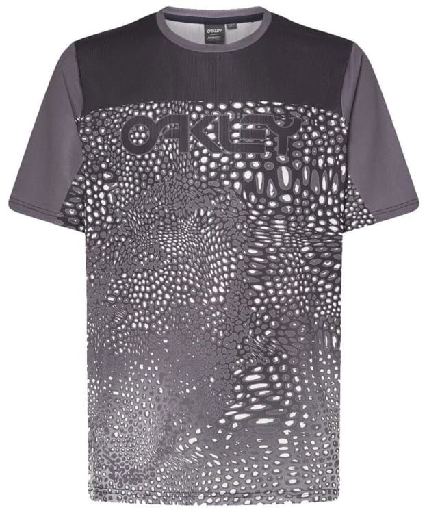 Men's Oakley Maven Coast Short Sleeve Bike Jersey - Distorted Frogskin Black
