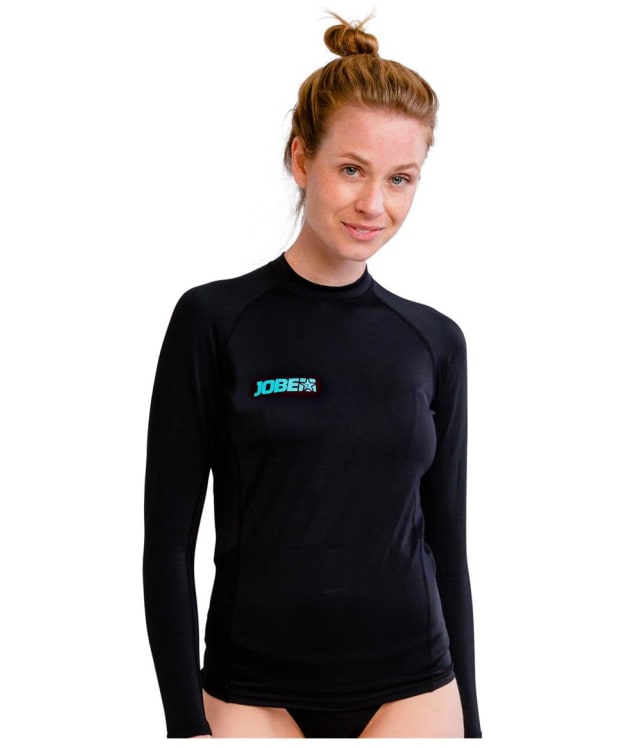 Women's Jobe Long Sleeve Rash Guard - Black