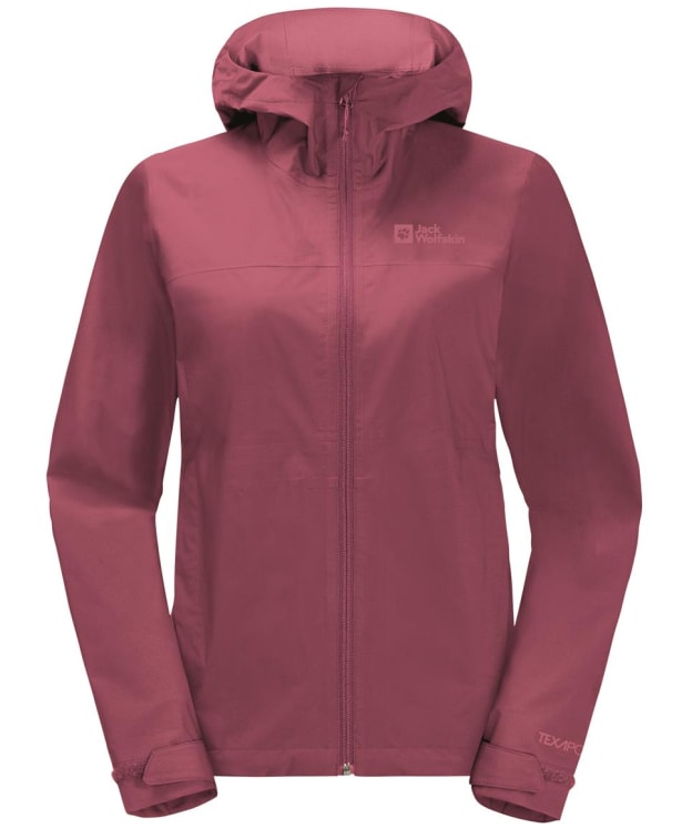Women's Jack Wolfskin Elsberg 2.5-Layer Waterproof Jacket - Sangria Red